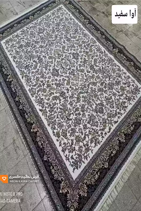 فرش ماشینی 440 شانه آوا نگین کسری کاشان